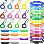 JieyueJewelry 36Pcs Dog Collar and Leash Set, Puppy Collar and Leash Set