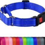 Joytale Martingale Collar for Dogs, Escape Proof No Pull, Navy Blue, M