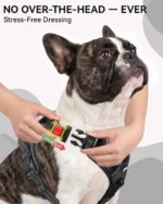 Joytale No Pull Dog Harness & Seat Belt, Easy On 3-Buckle, M, Black - Image 2