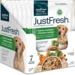 JustFoodForDogs JustFresh Fresh Wet Dog Food or Topper – Chicken, 7 Pack