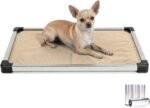 K9 Ballistics Chew Proof Armored Padded Dog Crate Bed, S, Sandstone Tan