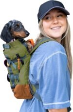 K9 Sport Sack Urban 3 - Small, Leafy - Ideal for Dogs with 13-16” Back Length - Dual-Use, Backpack-Style Carrier + Everyday Pack