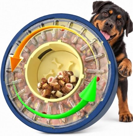 KADTC Adjustable 5-60 Min Slow Feeder Dog Bowl & Puzzle Feeder Anti-Gulping