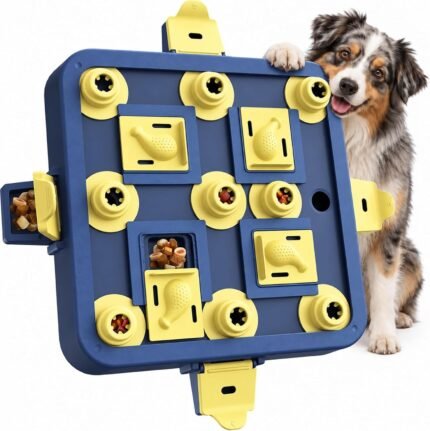 KADTC Dog Chess Puzzle Toy, 3-Levels, Mental Stimulation for Smart Dogs