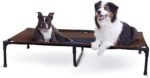 K&H Outdoor Elevated Dog Bed for Large & X-Large Pets, Chocolate, 50x32in