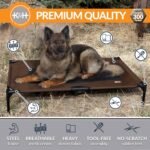K&H Outdoor Elevated Dog Bed for Large & X-Large Pets, Chocolate, 50x32in - Image 2