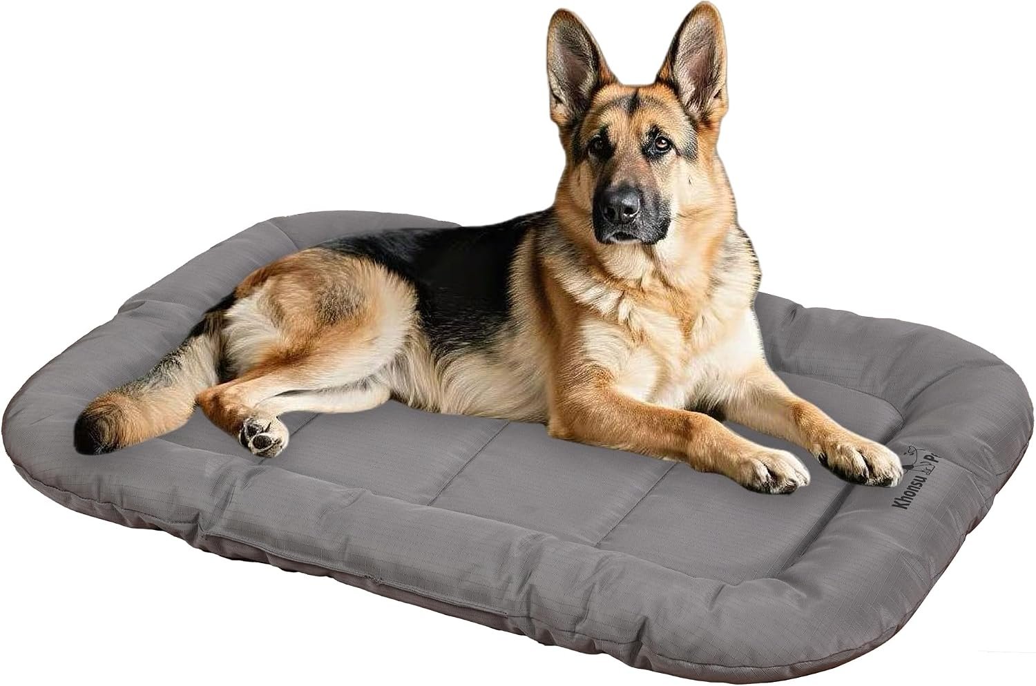 KHONSU PET Durable Dog Bed Tough and Tear Proof Dog Crate Bed with Heavy-Duty PVC-Backed Cover for Waterproof Outdoor Use Wipe Clean for Dogs up to 90 lbs KHONSU PET Durable Dog Bed Tough and Tear Proof Dog Crate Bed with Heavy-Duty PVC-Backed Cover for Waterproof Outdoor Use Wipe Clean for Dogs up to 90 lbs