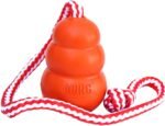 KONG Aqua Floating Fetch Toy, Natural Rubber, Orange, for Large Dogs