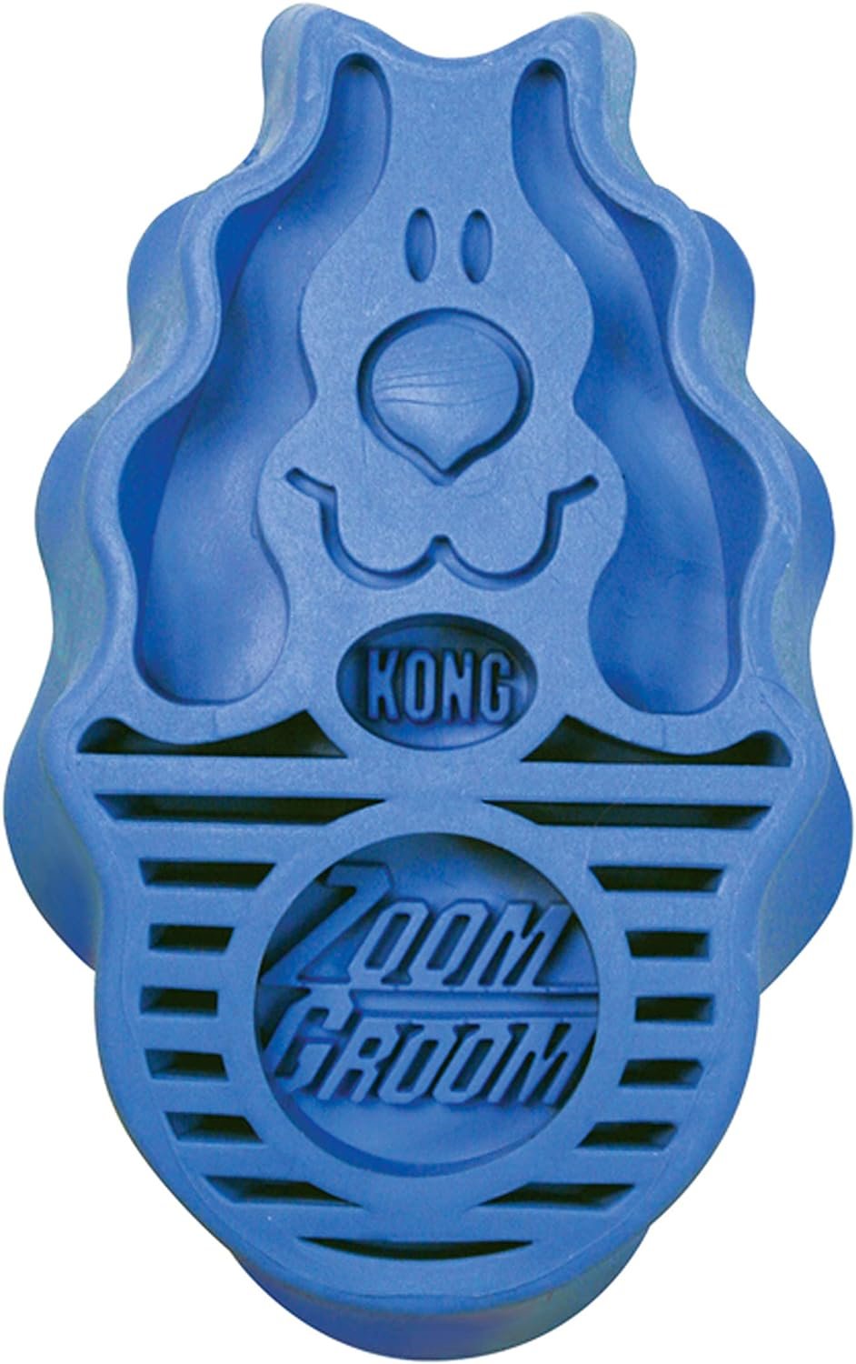 KONG – ZoomGroom – Dog Brush for Grooming and Shampooing – Blue Brush for Large Dogs KONG – ZoomGroom – Dog Brush for Grooming and Shampooing – Blue Brush for Large Dogs