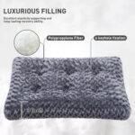 KSIIA Washable Dog Bed Small Dog Crate Bed Plush Pet Mat 23"x18" Dark Gray - Image 2