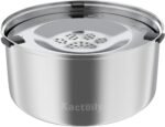 Kactoily 3L/101oz Dog Water Bowl Stainless Steel Slow Water Bowl for Dog