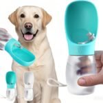 Kalimdor Dog Water Bottle,Leak Proof Portable Puppy Water Dispenser with Drinking Feeder, Dog Walking Accessories for Pets Outdoor Walking, Hiking, Travel, Food Grade Plastic