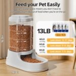 Kenond 9.5L Gravity Large Dog Feeder, Automatic Dogs Food Dispenser - Image 2