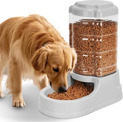 Kenond 9.5L Gravity Large Dog Feeder, Automatic Dogs Food Dispenser