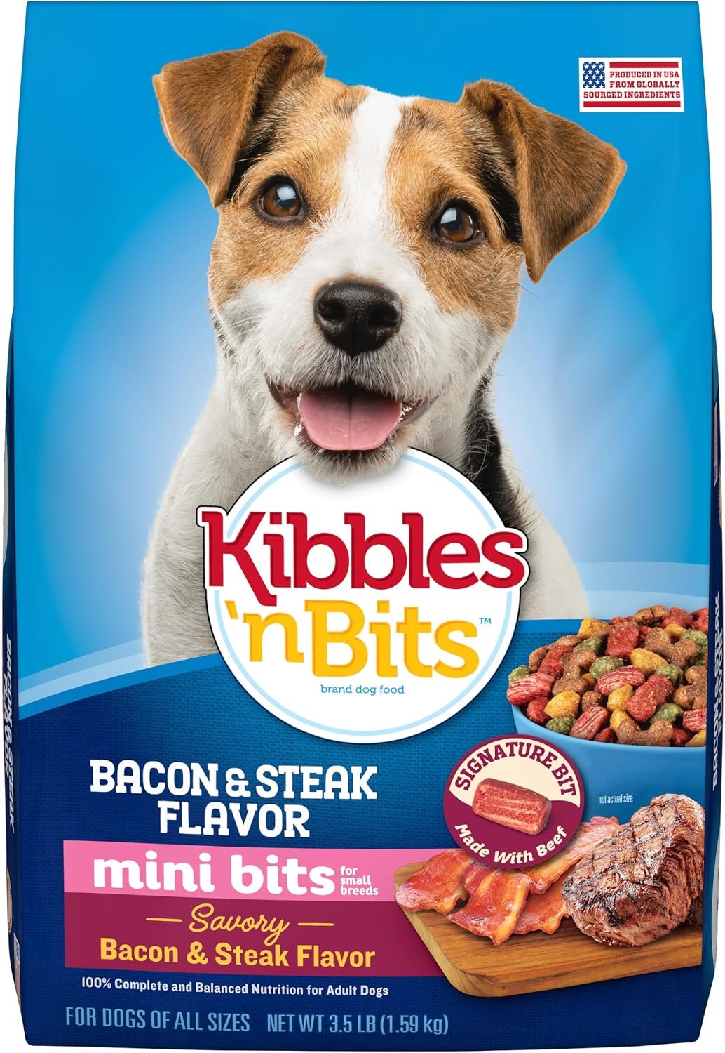 Kibbles ‘n Bits Mini Bits Small Breed Dry Dog Food, 3.5 lb. Bag Kibbles ‘n Bits Mini Bits Small Breed Dry Dog Food, 3.5 lb. Bag