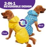 Kimee Dog Raincoat Waterproof Dog Rain Jacket for Small to 3X-Large Dogs, L - Image 2