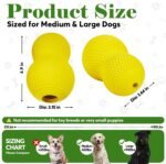 Kimee Natural Rubber Dog Chew Toys Dog Toys for Aggressive Chewers Gourd - Image 2