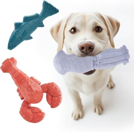 Kimee Tough Dog Toys for Aggressive Chewers, Indestructible Dog Chew Toys