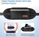 Kytely Hands Free Dog Leash with Zipper Pouch, Wide Padded Waist Dog Running Leash for Medium and Large Dogs, Dual Padded Handles, Retractable Bungee for Walking Jogging Training Hiking - Image 2