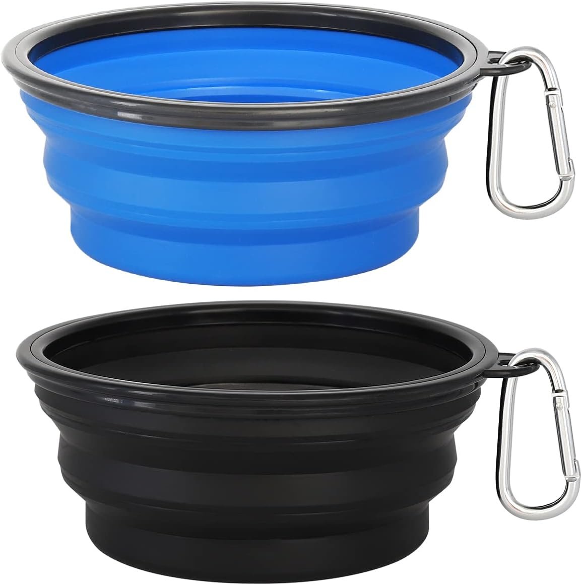 Kytely Large Collapsible Dog Bowls 2 Pack, 34oz Foldable Dog Travel Bowl Kytely Large Collapsible Dog Bowls 2 Pack, 34oz Foldable Dog Travel Bowl