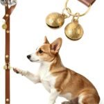 Kytely Leather Dog Doorbells to Go Outside, Brass Bells for Potty Training