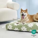 LE SURE Cute Aesthetic Dog Bed for Crate,Jacquard Thick Pet Pillow 35x22 - Image 2