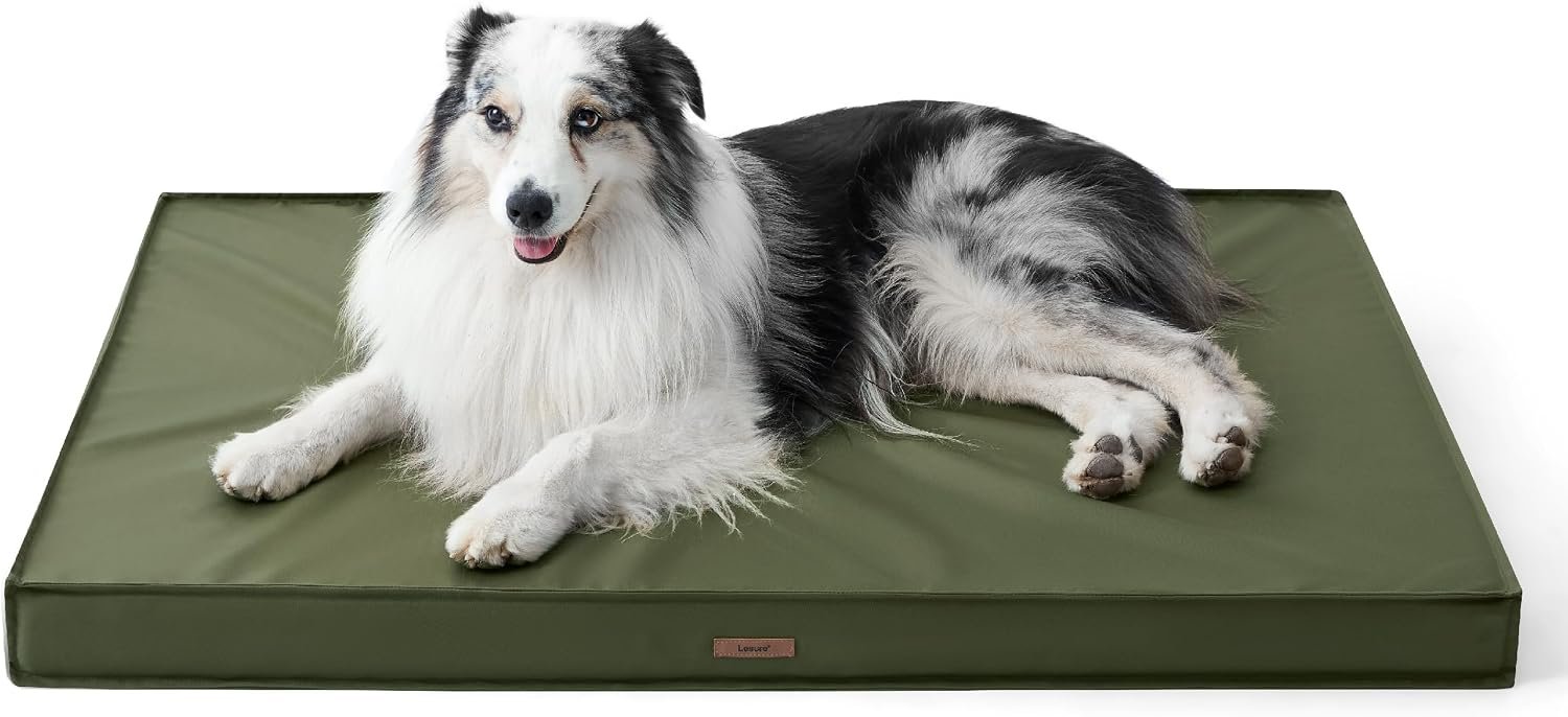 LE SURE Outdoor Waterproof Dog Beds Large Sized,Orthopedic Pet Mat,36x27In LE SURE Outdoor Waterproof Dog Beds Large Sized,Orthopedic Pet Mat,36x27In