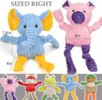 LECHONG 5 Pack Tough Dog Toys Stuffed Squeaky Dog Toys Assortment Plush Animal Dog Toy Value Bundle Puppy Pet Dog Toys for Small Medium Large Dogs - Image 2