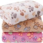 LINENLUX Dog Blankets 3-Pack, Super Soft Fluffy Fleece Pet Throw Warm