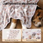 LINENLUX Dog Blankets 3-Pack, Super Soft Fluffy Fleece Pet Throw Warm - Image 2