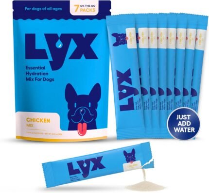 LYX Hydration Dog Electrolytes Water Enhancer, Chicken, 7-Count