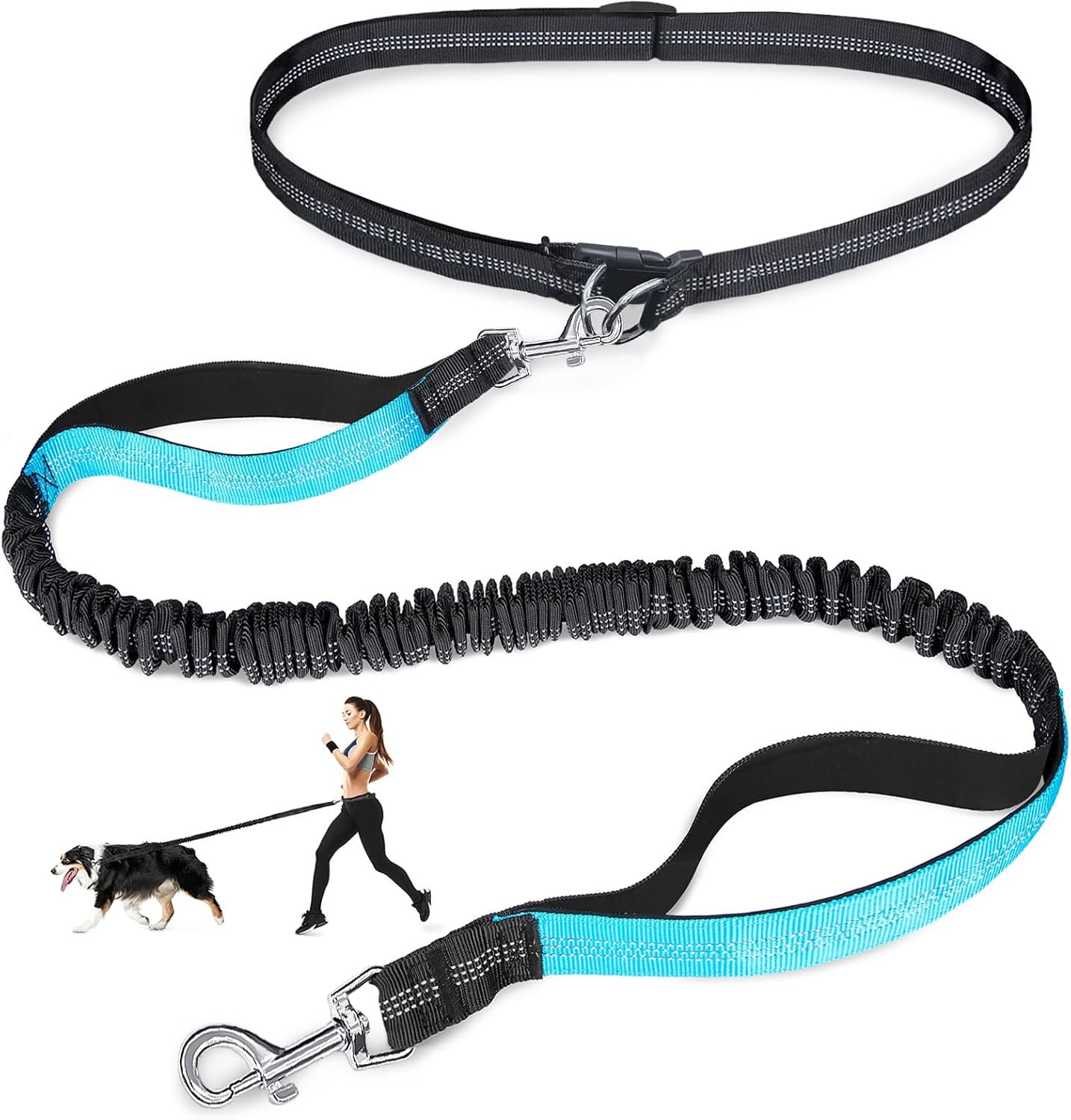 Laqibak Hands Free Dog Leash,Adjustable Waist Leash for Dog,4.2-6.7 Feet Laqibak Hands Free Dog Leash,Adjustable Waist Leash for Dog,4.2-6.7 Feet
