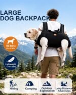 Large Dog Backpack for Hiking: Easy Carry 50-60 lbs Dogs for Entire Journey - Image 2