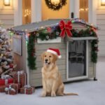 Large Outdoor Dog House for Small Medium Dogs, Weatherproof Wooden Kennel - Image 2