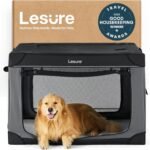 Lesure Shown on Today Show Soft Collapsible XL Dog Crate, 42in Black