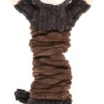 Letsmeet Plush Dog Toy with Crinkle Paper, Tug of War Pull Interactive Toys for Puppies to Large Dogs