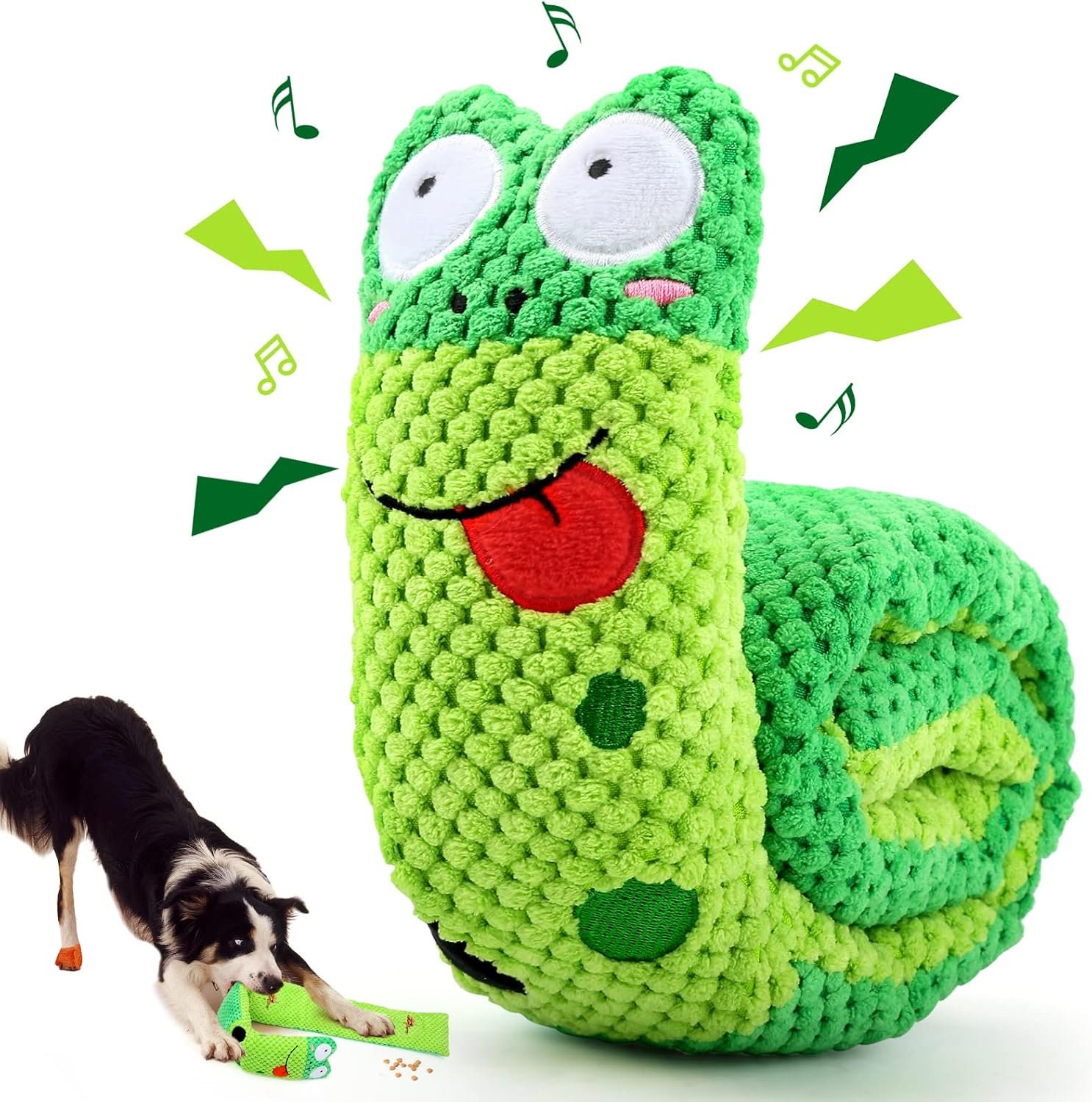 Letsmeet Squeaky Snuffle Dog Toy for Boredom Relief, Interactive Treat Puzzle Plush for Mental Stimulation & Foraging Training, Soft Chew Toy for Small Medium Dogs Letsmeet Squeaky Snuffle Dog Toy for Boredom Relief, Interactive Treat Puzzle Plush for Mental Stimulation & Foraging Training, Soft Chew Toy for Small Medium Dogs