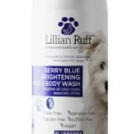 Lillian Ruff PRO Formula Berry Blue Brightening Pet Shampoo – Ultra-Hydrating Professional Whitening Dog Shampoo, Vivid Show-Quality Coat Enhancer, Tear Stain & Odor Eliminator With ProVitamin B5 16oz