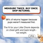 Little Chonk Maxine One Dog Backpack Carrier for Medium Dogs (Black) - Image 2