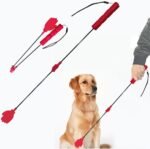 LogFaadCoi Collapsible Portable Dog Training Stick,Silicone Durable Dog Training Whip with Anti-Slip Handle,Outdoor and Indoor Training Dog Tools,Puppy Training Whip Exercise Accessory