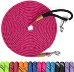 Long Dog Leash Reflective Rope Training Lead 15ft 30ft 50ft Check Cord