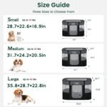Love's cabin Pet Puppy Dog Playpen, Medium Dog Tent Crates Cage Indoor/Outdoor, Portable Exercise Playpen for Cat, Foldable Pop Up Dog Kennel Playpen with Carring Case (M, Grey) - Image 2