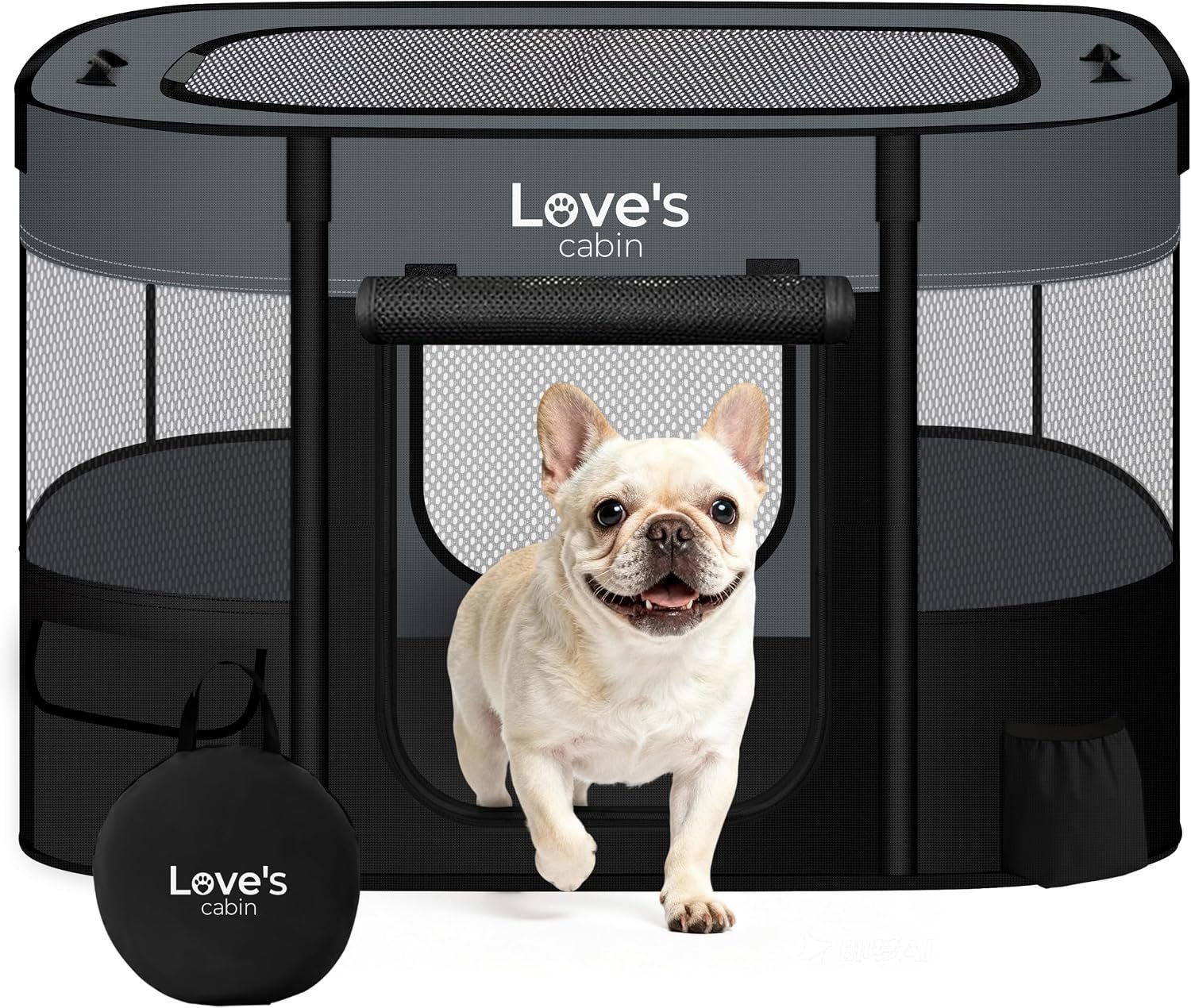 Love’s cabin Pet Puppy Dog Playpen, Medium Dog Tent Crates Cage Indoor/Outdoor, Portable Exercise Playpen for Cat, Foldable Pop Up Dog Kennel Playpen with Carring Case (M, Grey) Love’s cabin Pet Puppy Dog Playpen, Medium Dog Tent Crates Cage Indoor/Outdoor, Portable Exercise Playpen for Cat, Foldable Pop Up Dog Kennel Playpen with Carring Case (M, Grey)