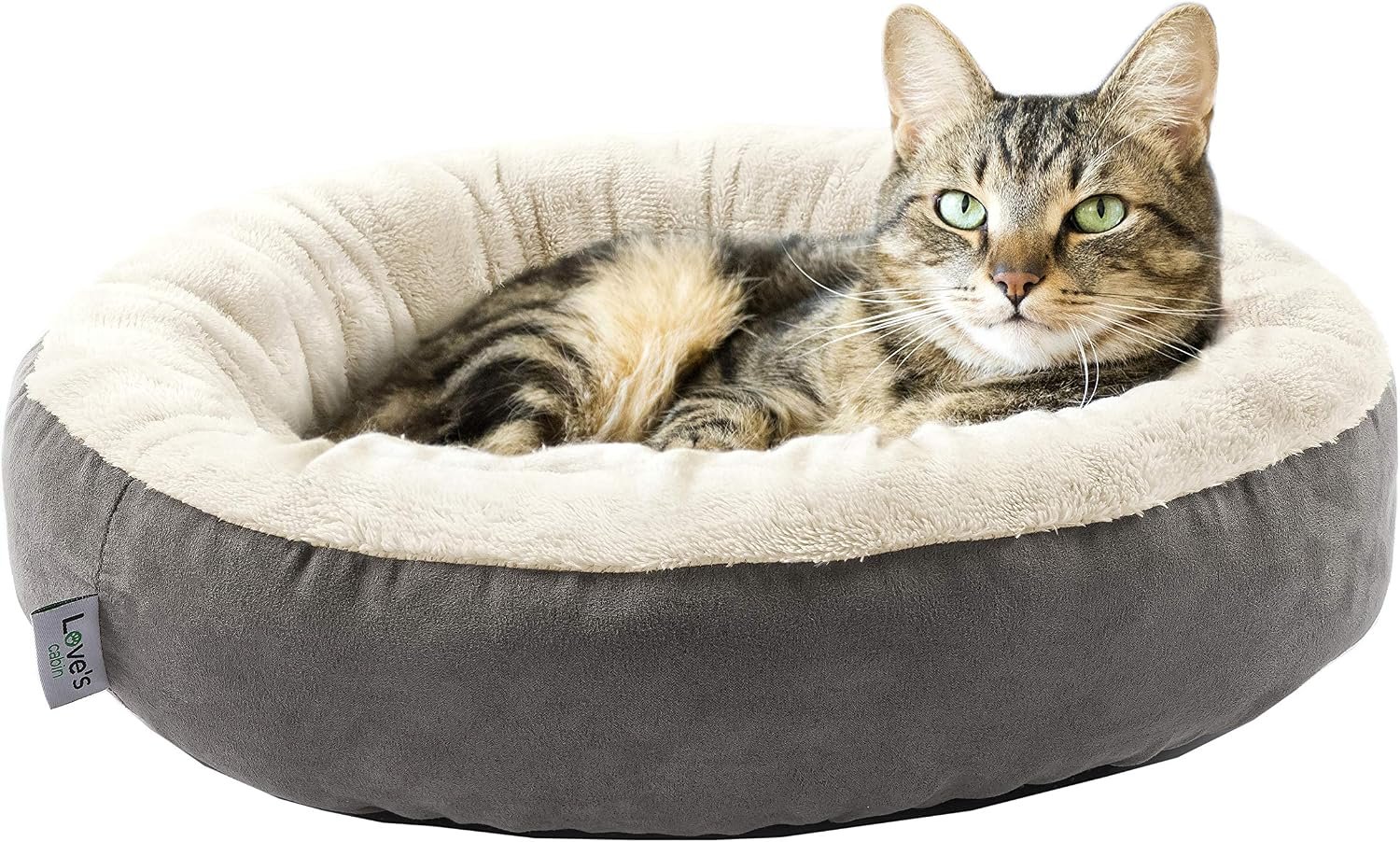 Love’s cabin Round Donut Cat and Dog Cushion Bed, 20in Bed for Cats or Small Dogs, Anti-Slip & Water-Resistant Bottom, Super Soft Durable Fabric Pet Beds, Washable Luxury Cat & Dog Bed Gray Love’s cabin Round Donut Cat and Dog Cushion Bed, 20in Bed for Cats or Small Dogs, Anti-Slip & Water-Resistant Bottom, Super Soft Durable Fabric Pet Beds, Washable Luxury Cat & Dog Bed Gray