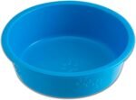 Loving Pets Dolce Luminoso Dog Bowl, Non-Skid Plastic Bowl, Large, Blue