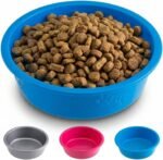 Loving Pets Dolce Luminoso Dog Bowl, Non-Skid Plastic Bowl, Large, Blue - Image 2
