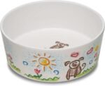 Loving Pets Dolce Moderno Dog Bowl – Modern Melamine Dog Food Bowl & Dog Water Bowl – Durable, Non-Slip Pet Dish for Small & Medium Dogs – Dishwasher Safe Dog Bowl (Small, 16 oz)