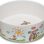 Loving Pets Dolce Moderno Dog Bowl – Modern Melamine Dog Food Bowl & Dog Water Bowl – Durable, Non-Slip Pet Dish for Small & Medium Dogs – Dishwasher Safe Dog Bowl (Small, 16 oz)