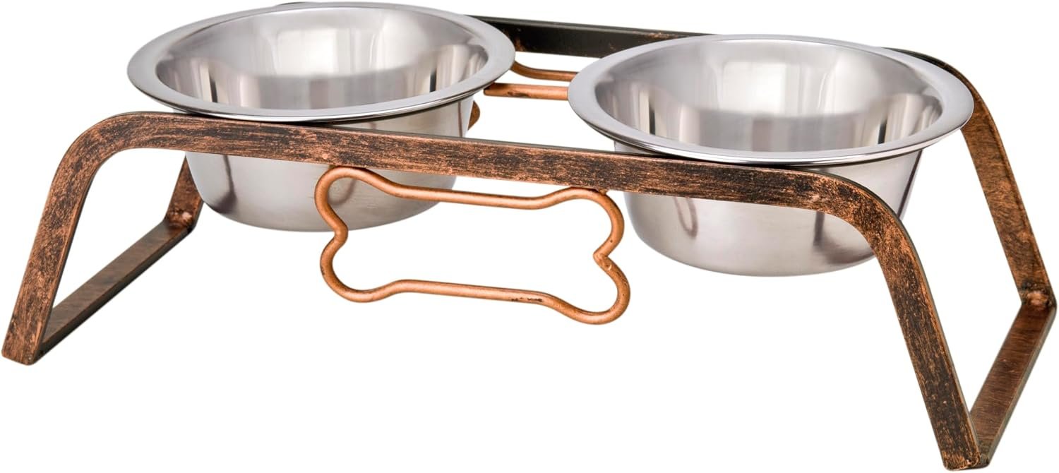 Loving Pets Elevated Dog Bowls – Raised Stainless Steel Dog Bowls with Steel Stand – Non-Skid, No Spill Feeder for Small, Medium & Large Dogs – Easy to Clean, Durable Raised Dog Feeding Station Loving Pets Elevated Dog Bowls – Raised Stainless Steel Dog Bowls with Steel Stand – Non-Skid, No Spill Feeder for Small, Medium & Large Dogs – Easy to Clean, Durable Raised Dog Feeding Station