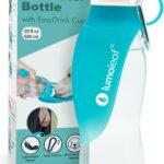 LumoLeaf Dog Water Bottle for Walking, Portable Pet Water Dispenser with Foldable Leaf Bowl – Lightweight Travel Bottle for Small & Medium Dogs, 20 fl oz
